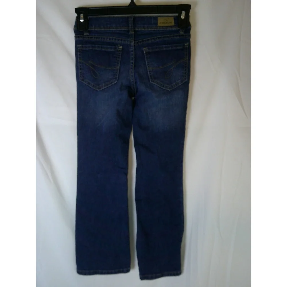 VTG Jordache Girls Bootcut‎ Jeans Size 7 Adjustable Waist Denim 25WDJ00130C16
